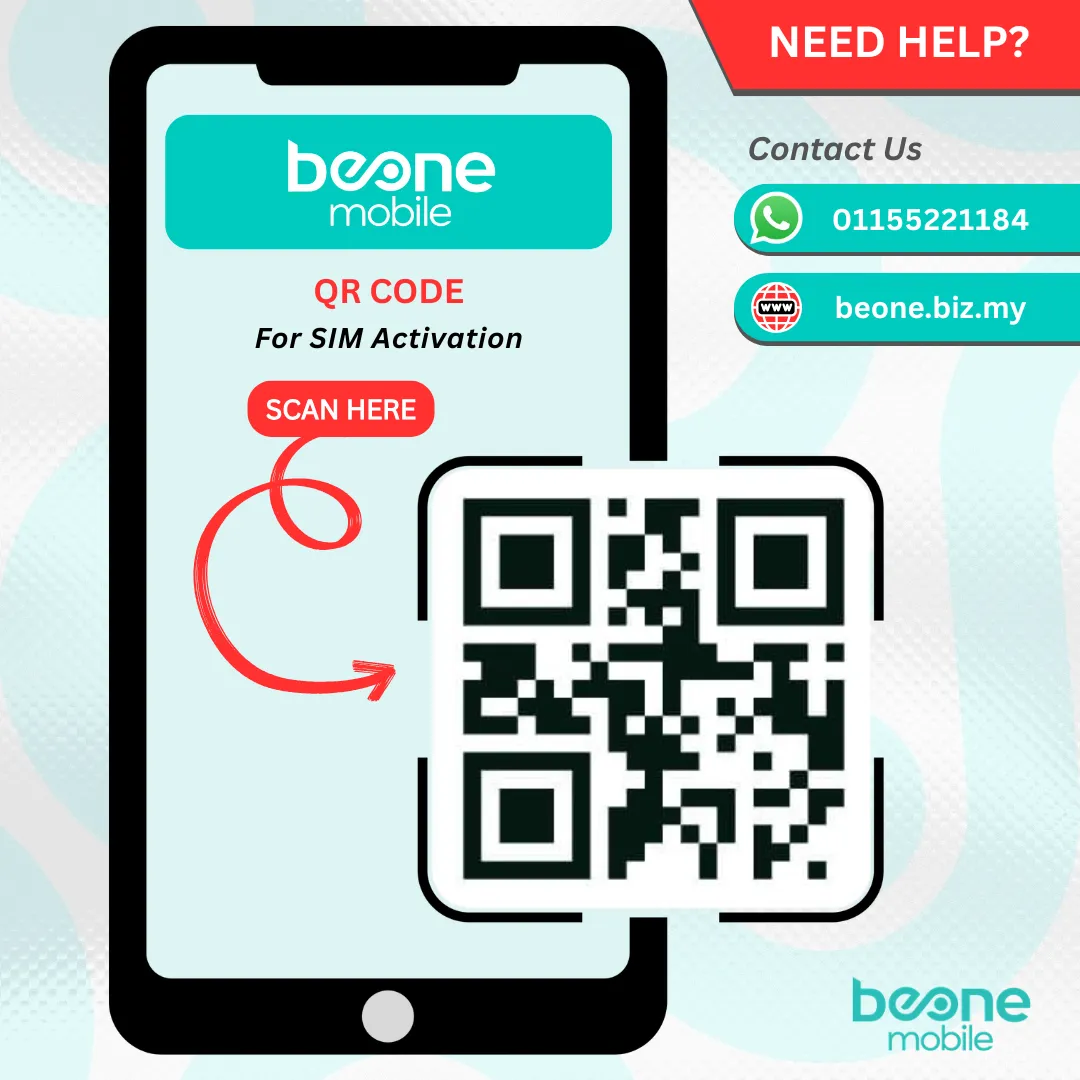 BeONE QR CODE – Untuk Aktifkan Simkad BeONE Mobile Anda