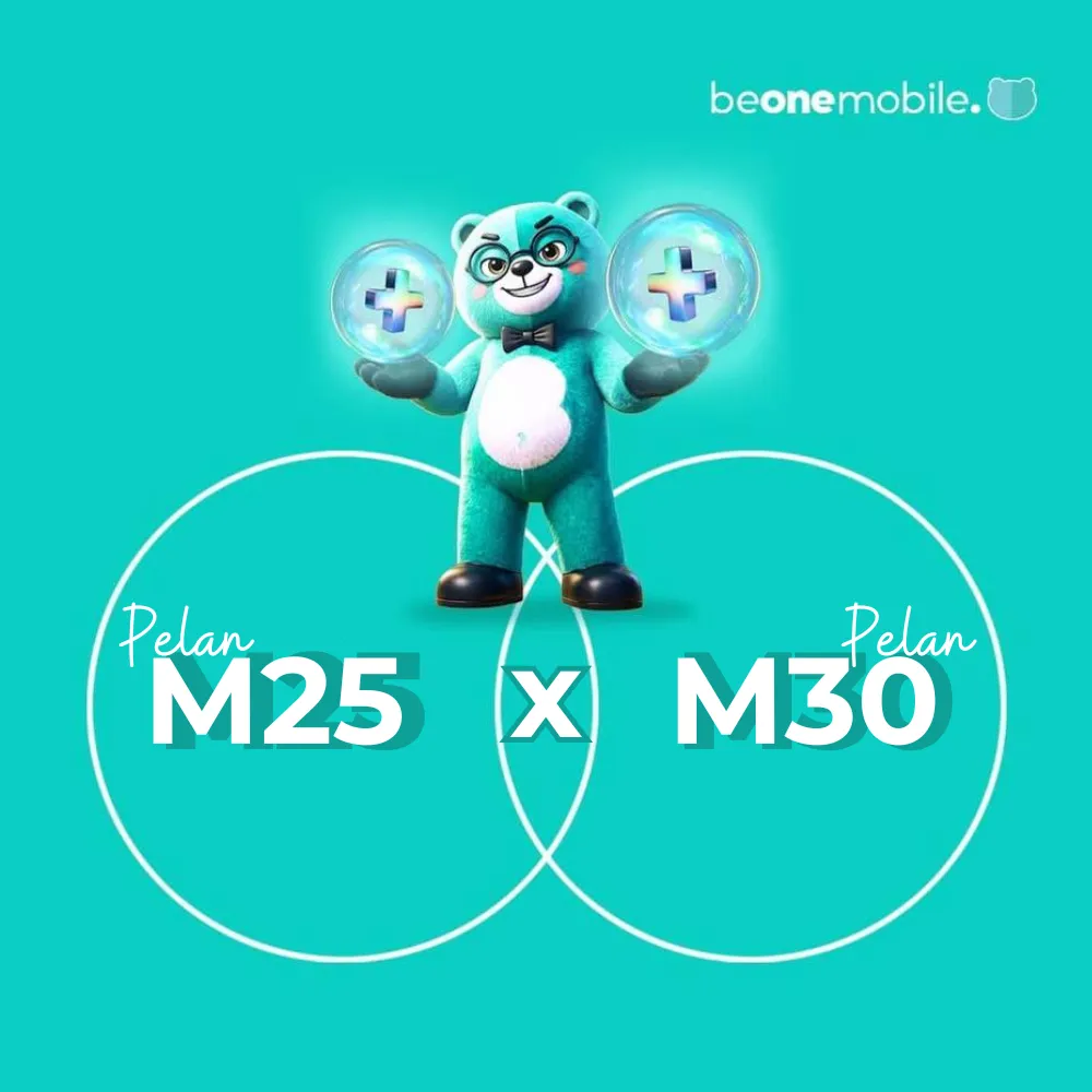 Pelan M30 dan M25 BeONE Mobile – Harga Murah Data Premium